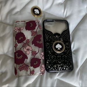 iPhone 6,7,8 Kate Spade cases and pop socket
